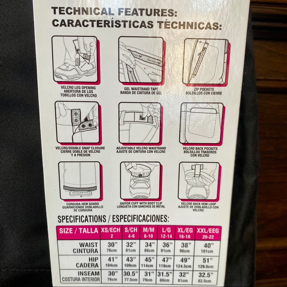 NWT! Ocean & Earth Water Resistant Snow Pants - Picture 7 of 8